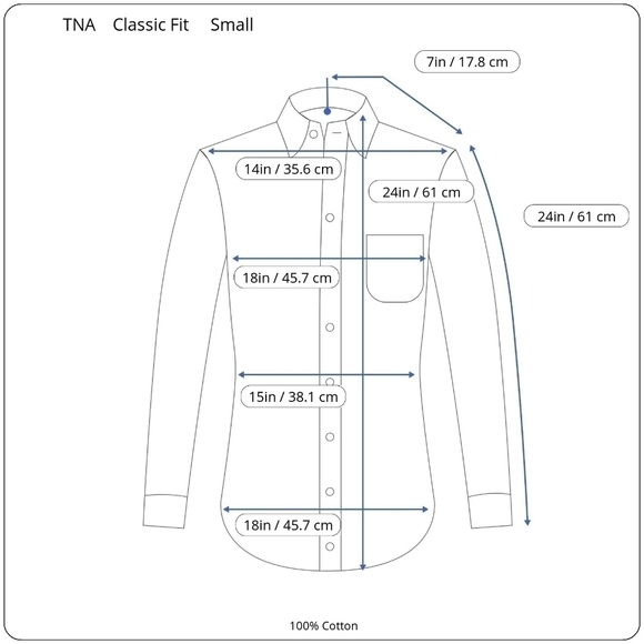 TNA | Small | Classic Fit Plaid Button Up - Picture 9 of 9